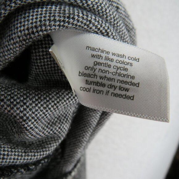 Lane Bryant Poncho Sweater Womens 18/20 Gray Glen Plaid Cowl Neck Pullover Plus - Picture 6 of 7